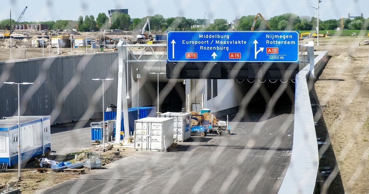 Registreren voordat je door nieuwe tunnel rijdt, anders krijg je een boete