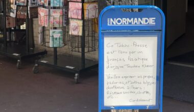 Rouen: un buraliste affiche une pancarte pour dénoncer les propos racistes de ses clients