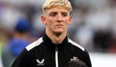 Liverpool have turned down the chance to sign Anthony Gordon from Newcastle