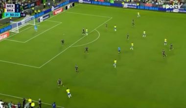 Vini and Endrick connect to deliver the game winning goal for Brazil