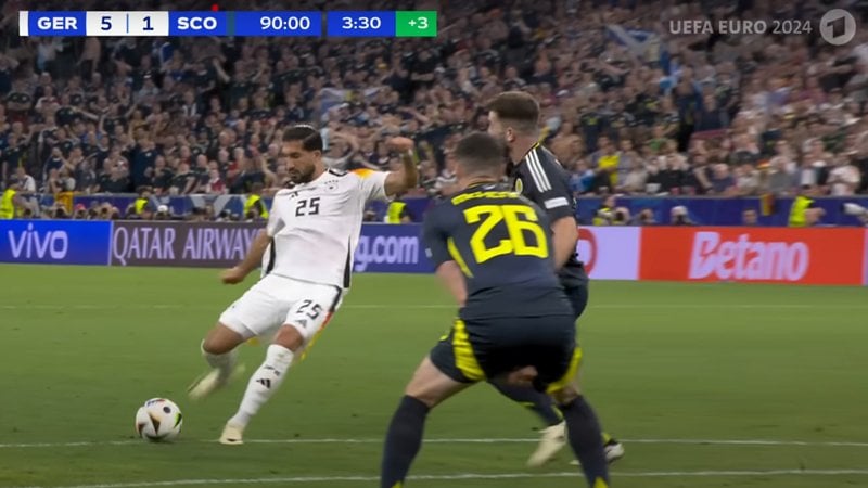 Bandenwerbung bei der Fußball-EM: Darum ist sie im TV anders als im Stadion