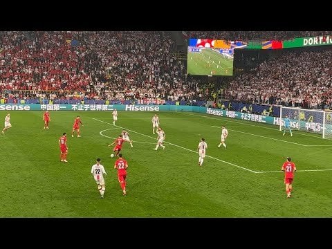 Fan camera of Güler’s amazing goal against Georgia