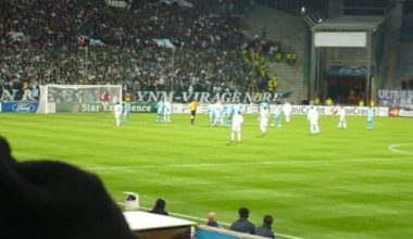 Ronaldo Free Kick vs Marseille at Stade Velodrome. 9th December 2009, From the stands.