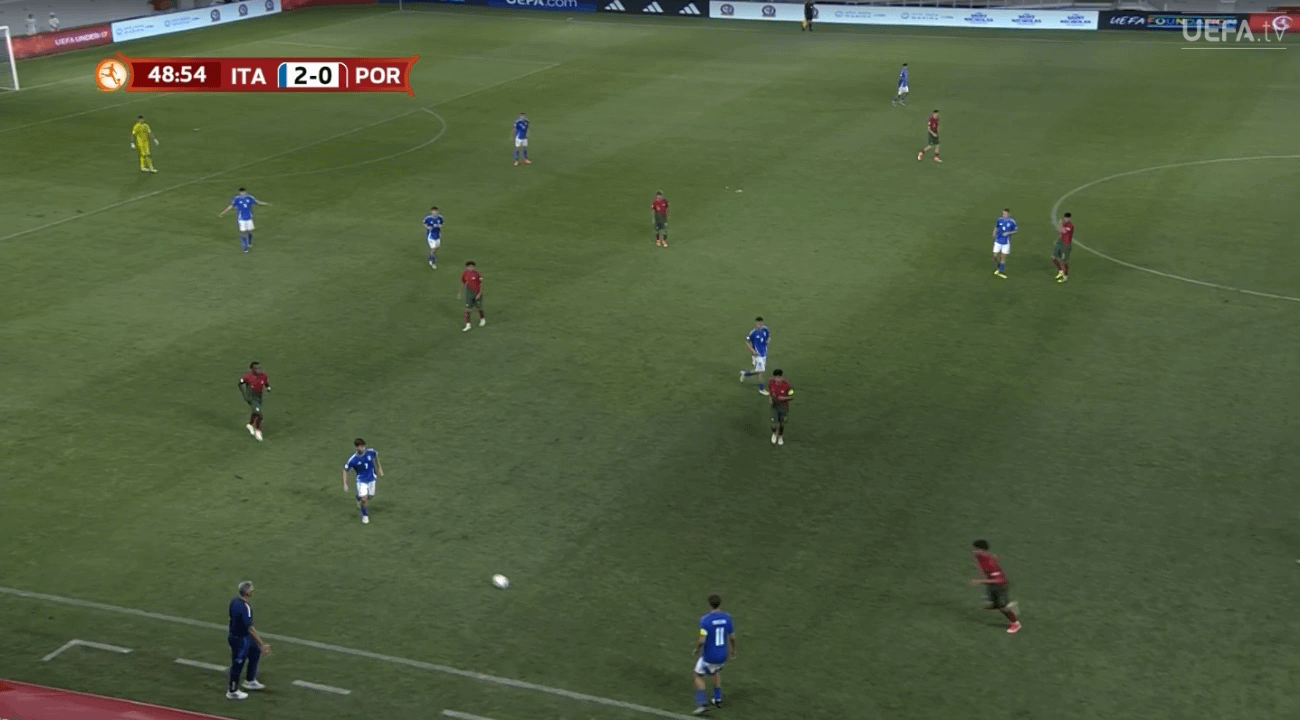 Italy U17 3-0 Portugal U17 - Francesco Camarda 50' (Inter Primavera Mattia Mosconi Assist)