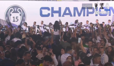 Camavinga leads the dance party at Cibeles 😂🤍