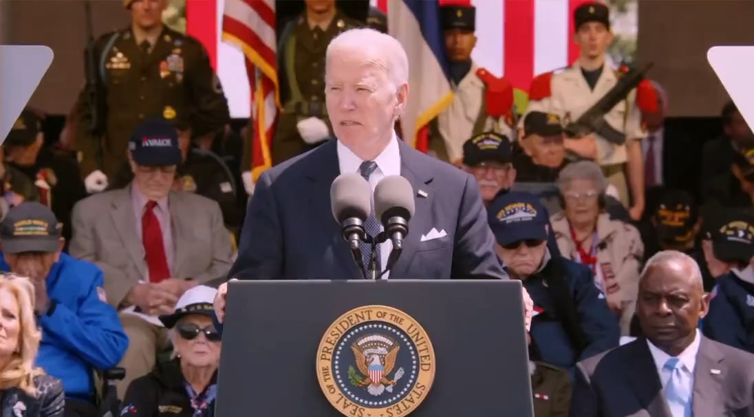 Biden speaking in Europe upon D-day - ‘we will not walk away’ from Ukraine 🫶