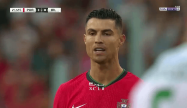 O que é que o Ronaldo está a dizer?