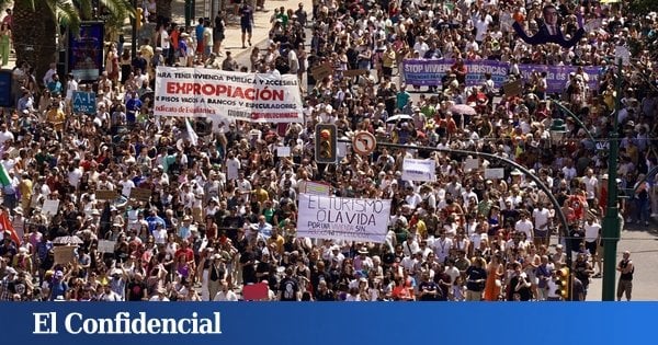 ¿No hay un hartazgo? Mira a Málaga: miles de personas se manifiestan contra la 'turistificación' y su efecto en la vivienda