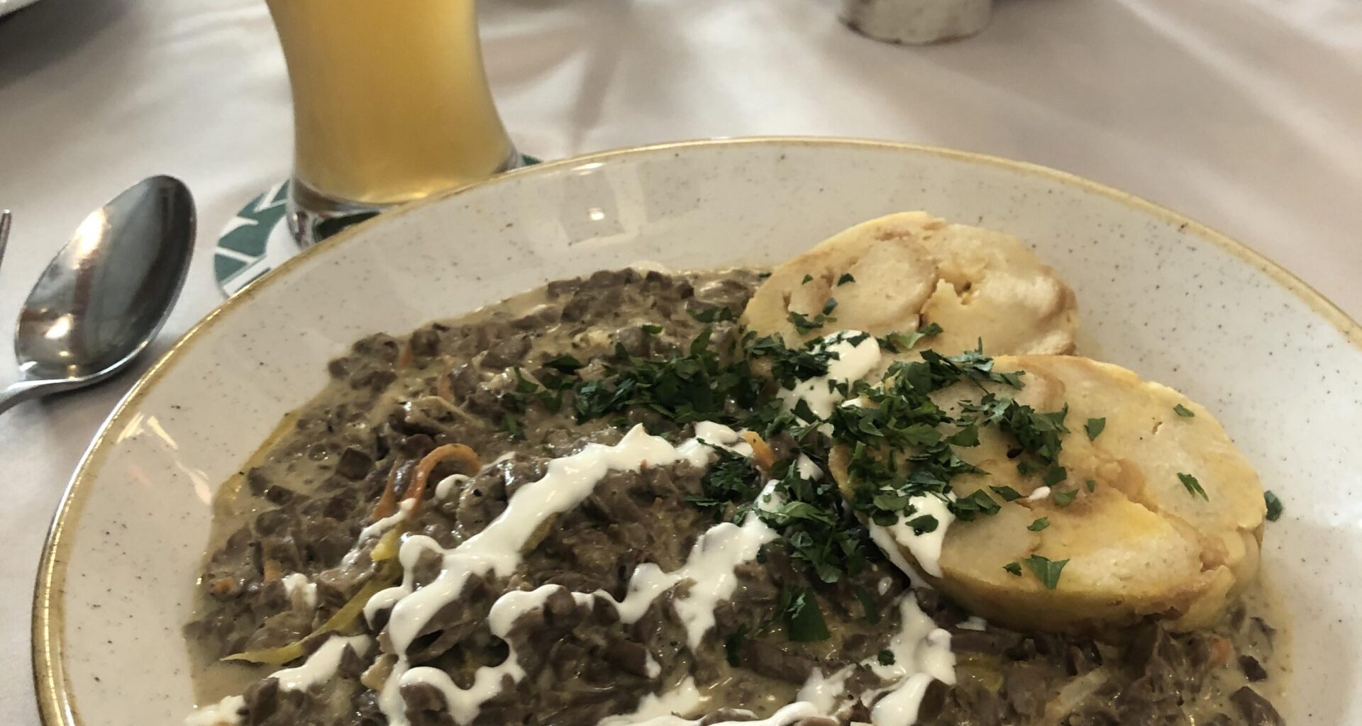 Kalbsrahmbeuscherl in Vienna