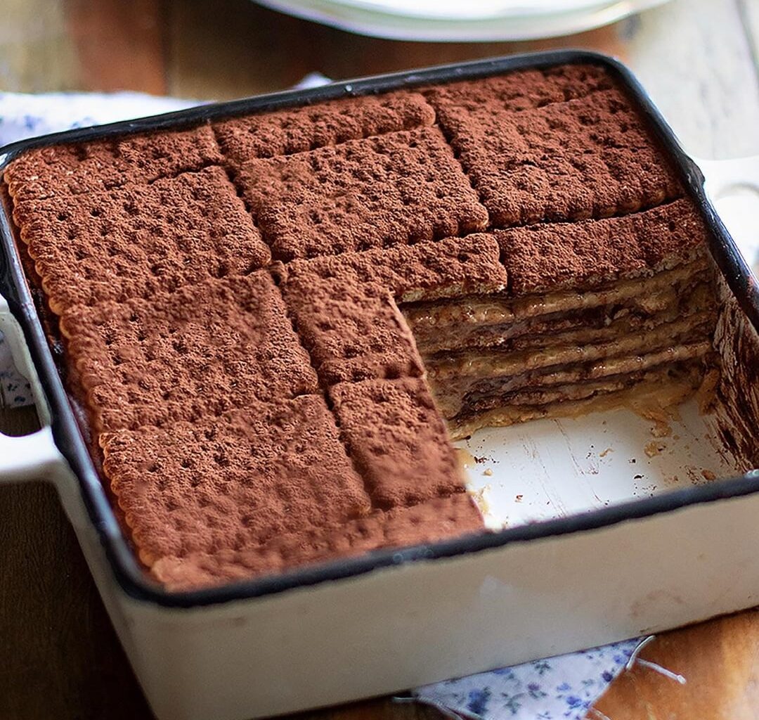 My italian NO-BAKE dessert🇮🇹 “dolce mattone”😋😍