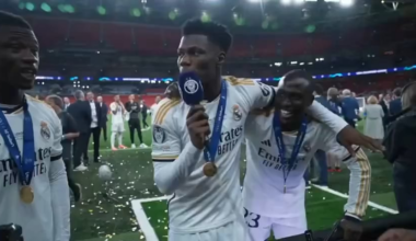 Camavinga on his shot: "When I received the ball I remember my dad when he used to tell me "Shoot! Shoot!". And Vini tries to speak french 😂😂