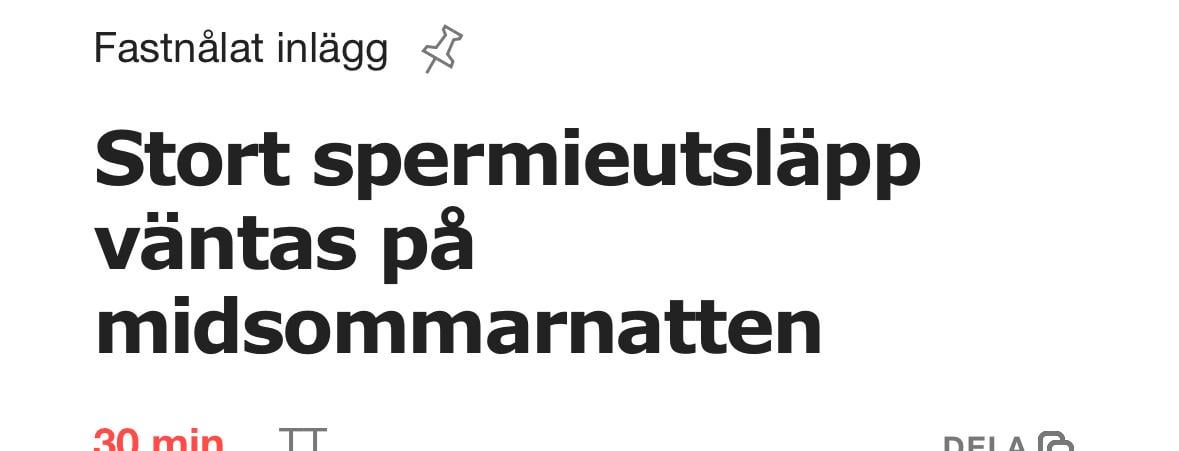 Att man inte kan få planera en midsommarfest utan att Aftonbladet lägger sig i.