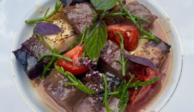 Smoked Tuna and Kohlrabi with Tomatoes in Berlin