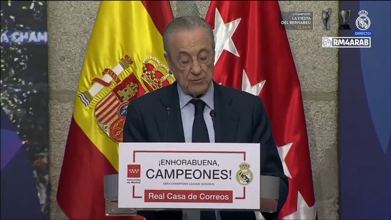 🗣️ Florentino Pérez: "We have to thank a player who has given everything on and off the pitch, thank you dear Toni Kroos."

Everyone applauding Toni Kroos 🤍
