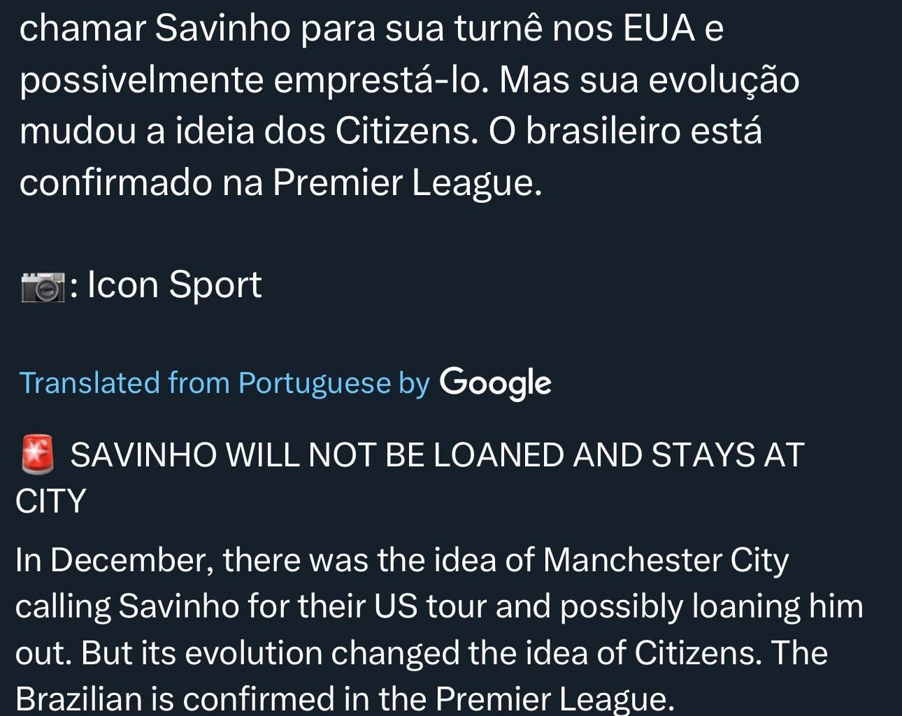 Source claims Savio will not be loaned out as commonly thought. The front 3 will be a mighty force next season.