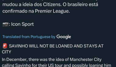 Source claims Savio will not be loaned out as commonly thought. The front 3 will be a mighty force next season.
