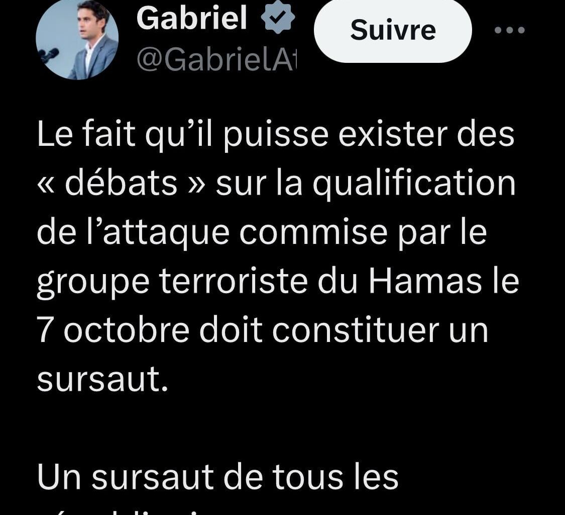 Faut pas importer le conflit Israélo-palestinien chez nous..