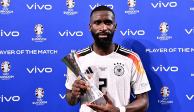 Rudiger was the MoTM in Germany's match against Denmark