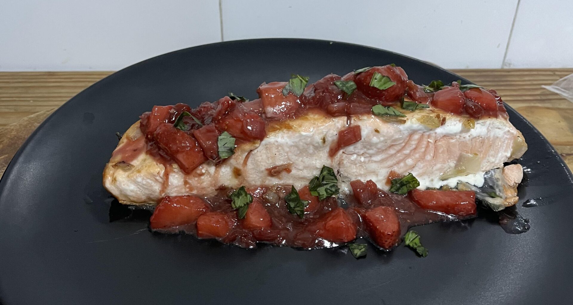 Saumon aux fraises