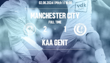 Manchester City have won the U15 Kevin De Bruyne Cup for the first time in their history, beating KAA Gent in the final