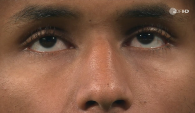 The cameraman zooming in Karim Adeyemi's face to max after Borussia Dortmund lost 2024 UCL final