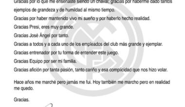 Joselu bids farewell on Instagram (Translation in post)
