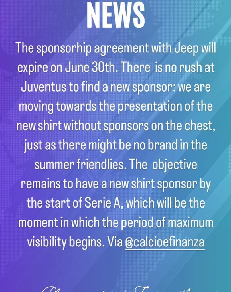 News about new sponsor [Around Turin]