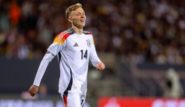 Beier: "Ich erinnere mich an die WM 2014. Ich habe das 7:1 gegen Brasilien zuhause geschaut, mein Vater saß nebenan. Bei jedem Tor bin ich zu ihm gerannt und war irgendwann ganz schön aus der Puste. Wenn dann im Training Müller zu mir sagt, 'dreh auf' oder 'lass klatschen', dann ist das noch geiler"