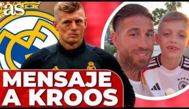 Ramos and his son wish Kroos a good UCL Final