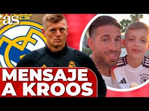Ramos and his son wish Kroos a good UCL Final