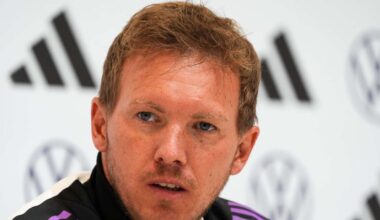 Nagelsmanns Kapitänsrangfolge: "Es bleibt so wie es ist, mit İlkay Gündoğan, Joshua Kimmich und Thomas Müller. Einen vierten haben wir nicht bestimmt. Ich gehe mal davon aus, dass einer von ihnen auf dem Acker stehen wird."