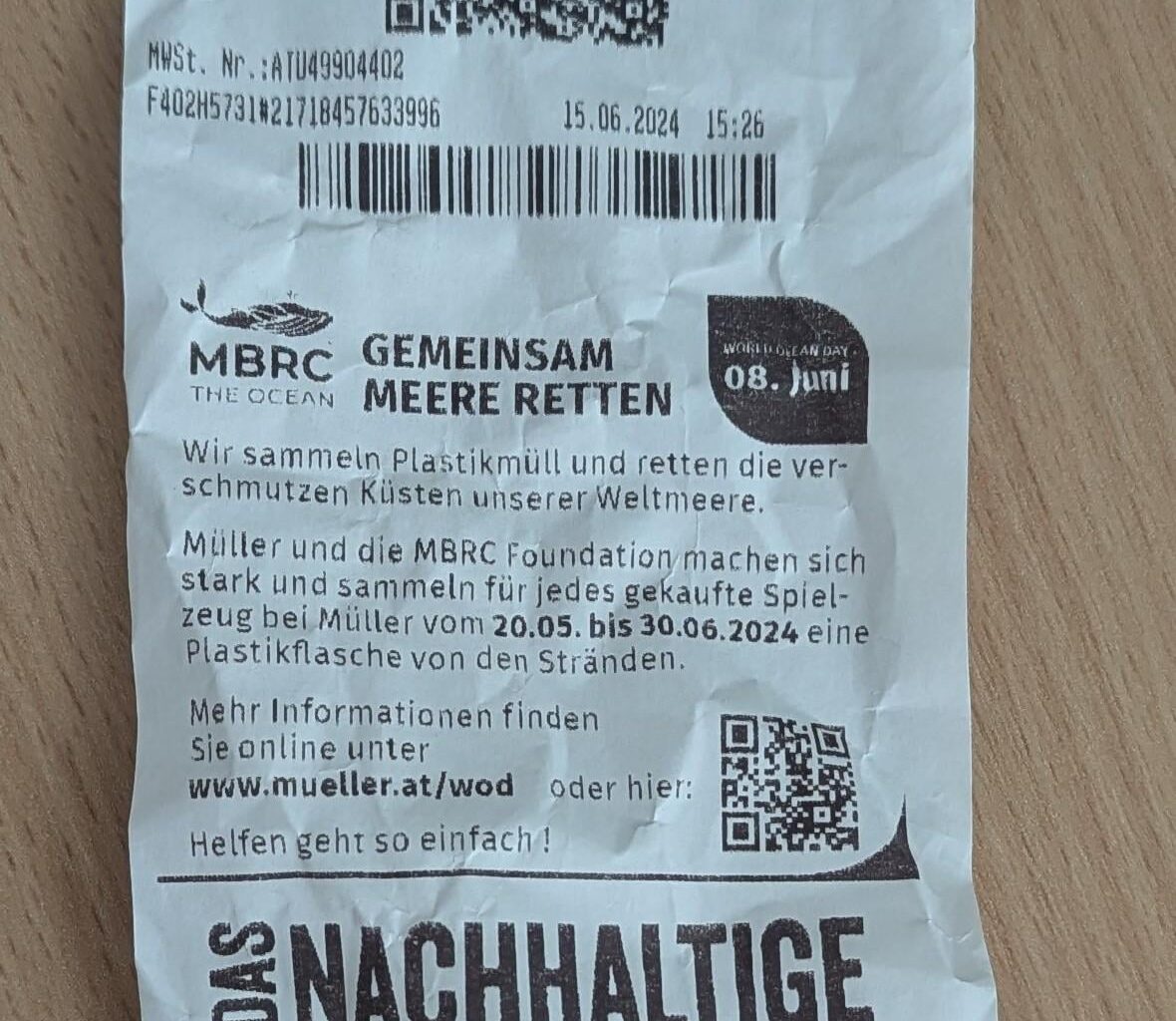 Wenigstens Umwelt Hygiene Papier