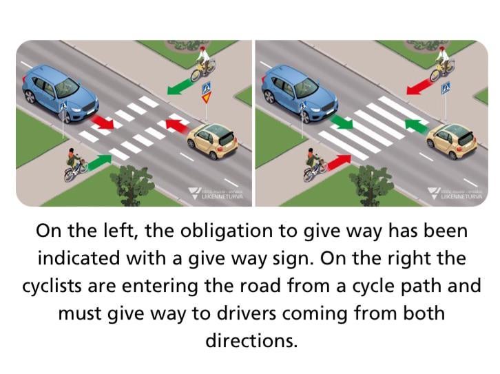 TIL Cyclists have to yield at crosswalks. (Traffic rule)
