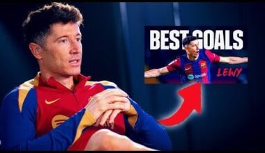 LEWANDOWSKI PICKS his TOP 5 GOALS for Barcelona