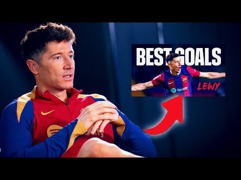 LEWANDOWSKI PICKS his TOP 5 GOALS for Barcelona