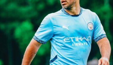 [Man City on Twitter] Look who’s back in blue, showing off our 2024/25 home kit 🤩  🩵 @aguerosergiokun