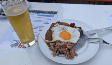 I had no idea what this dish I have ordered in Hamburger Fischmarkt Stuttgart is
