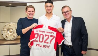 Aleksandar Pavlović could be in line for a new contract at Bayern after the Euros. The midfielder had signed a professional contract until 2027 last year, but now the terms of the deal are to be improved [@BILD]
