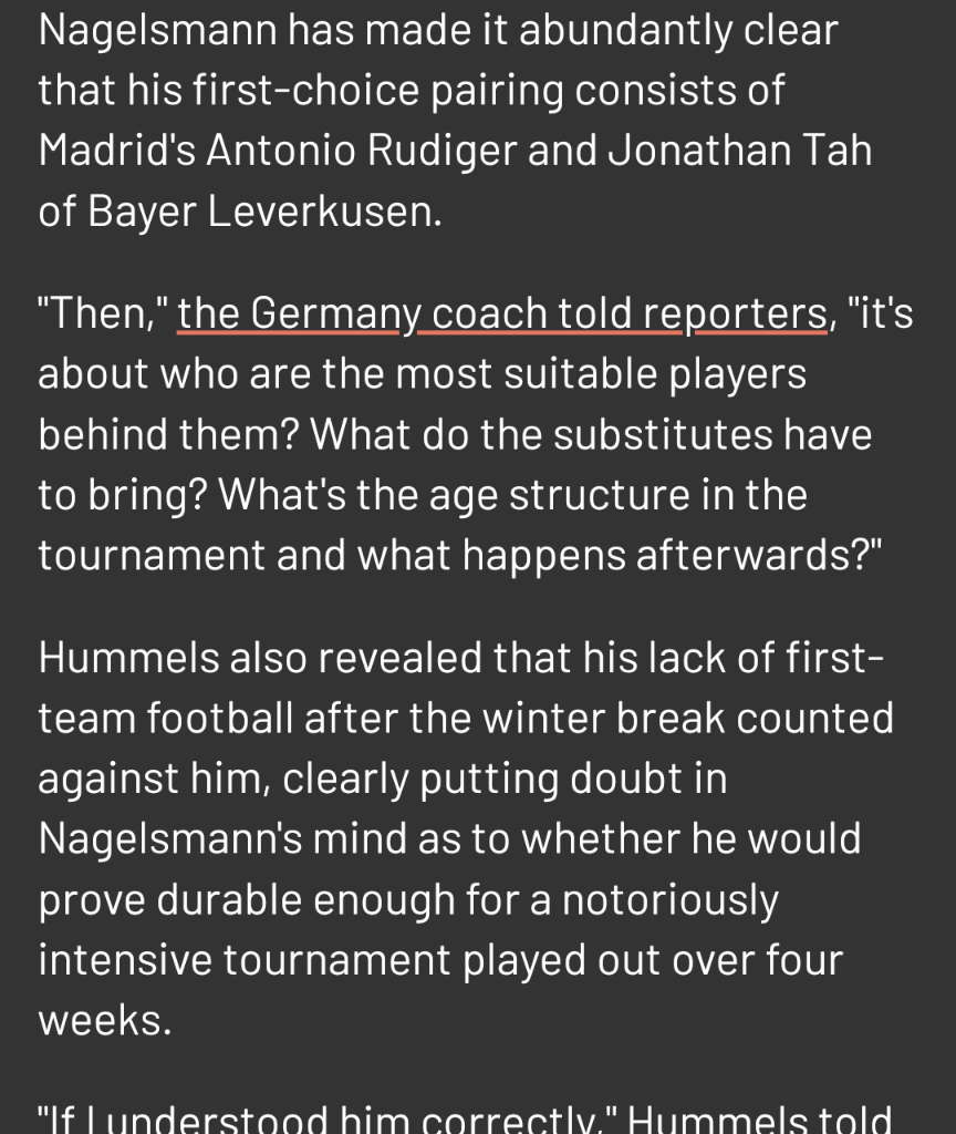O Nagelsmann tem os no sítio, já o Martinez não sei.