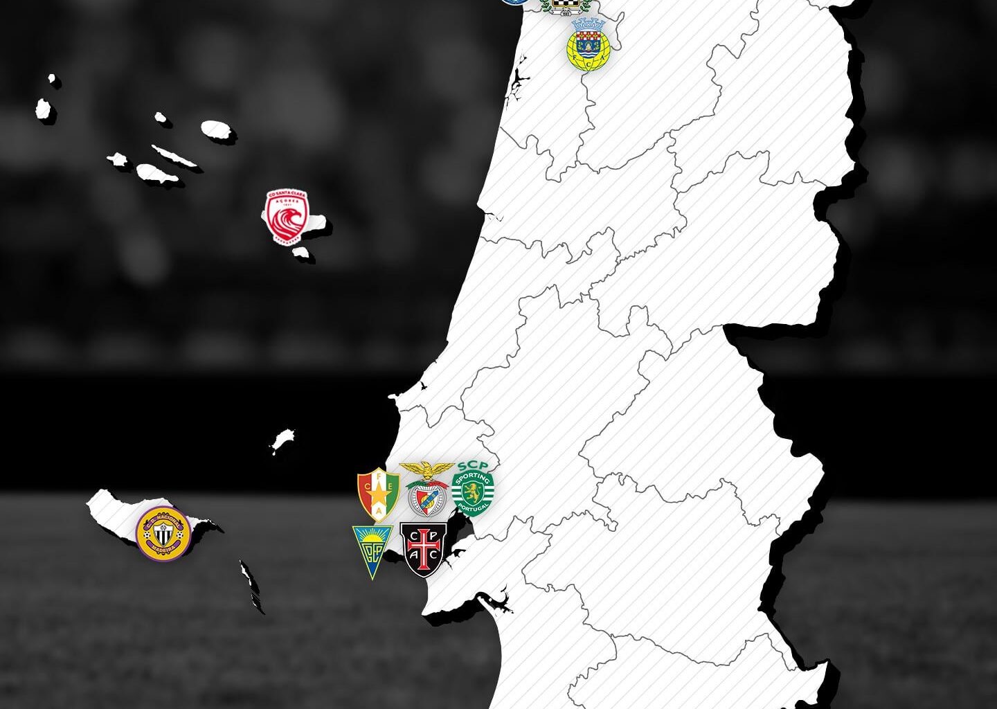 Os 18 clubes da Liga Portugal 24/25