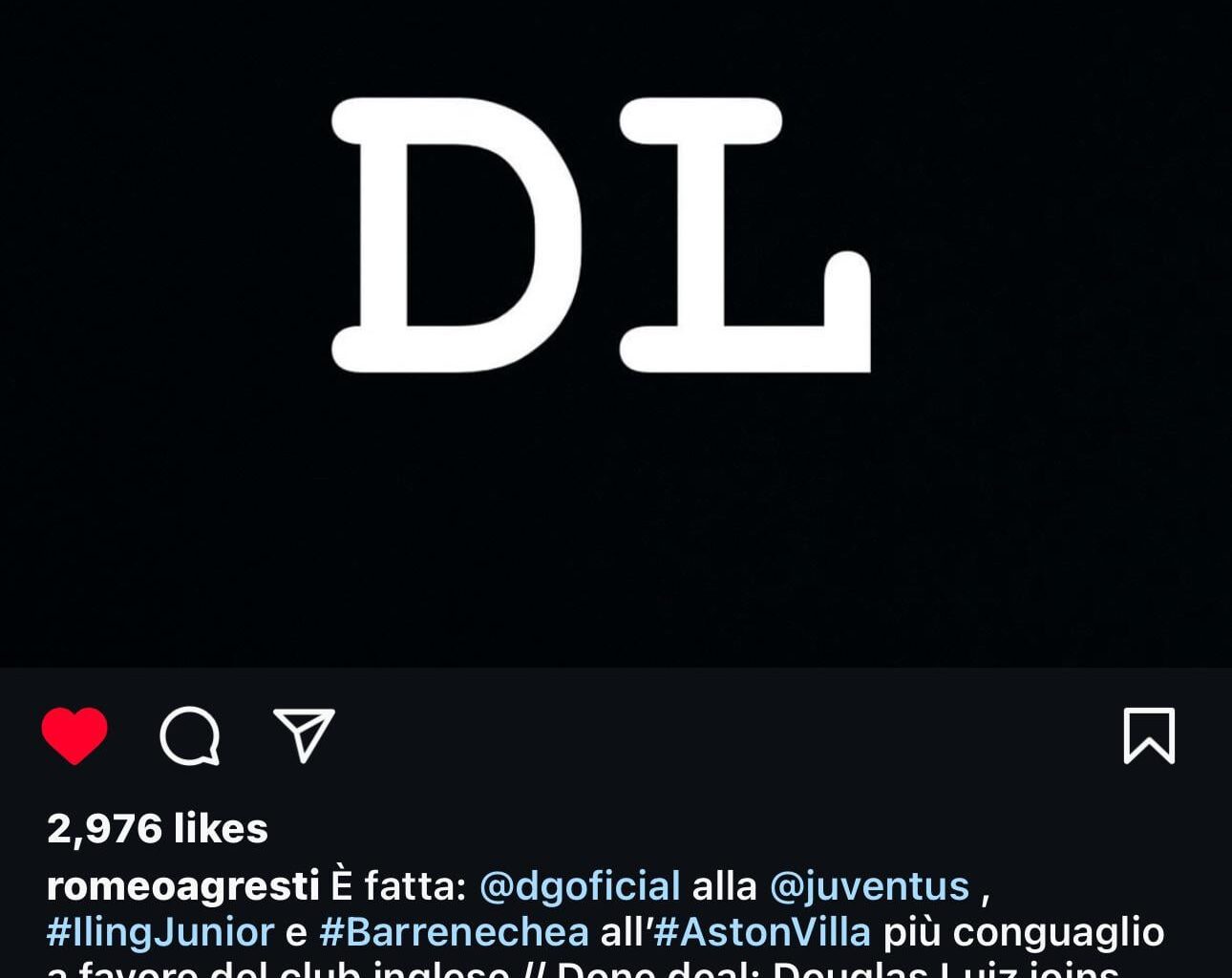 Looks like it’s done! From Agresti on instagram.