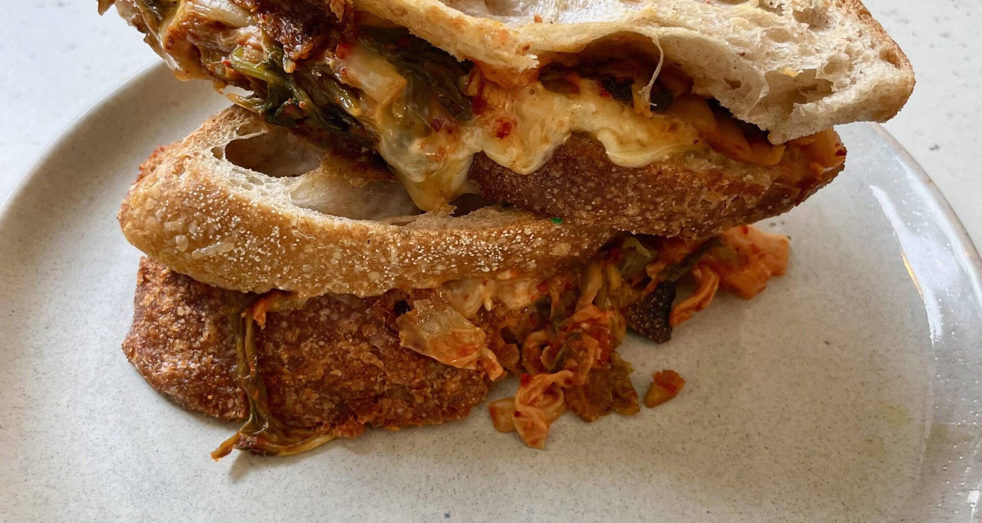 Kimchi Grilled Cheese Sandwich in Berlin