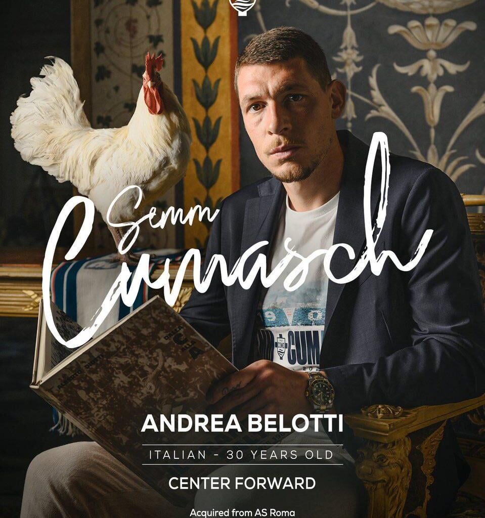 Andrea Belotti signs for Como ⚪️🔵