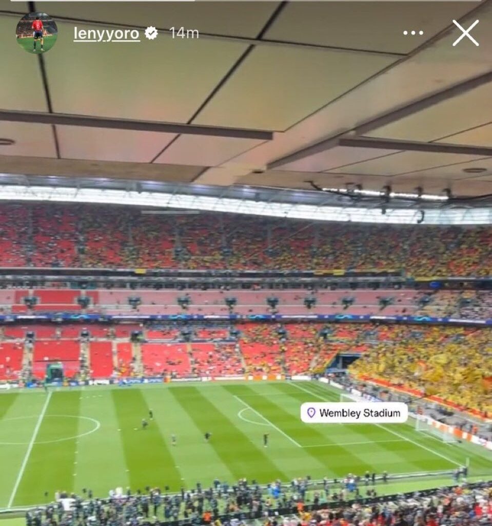 [SZ] Leny Yoro is at Wembley.  This week, the French defender was supposed to meet Madrid management.  Paris is working hard and staying in ambush while Liverpool and Bayern are a long way away now.