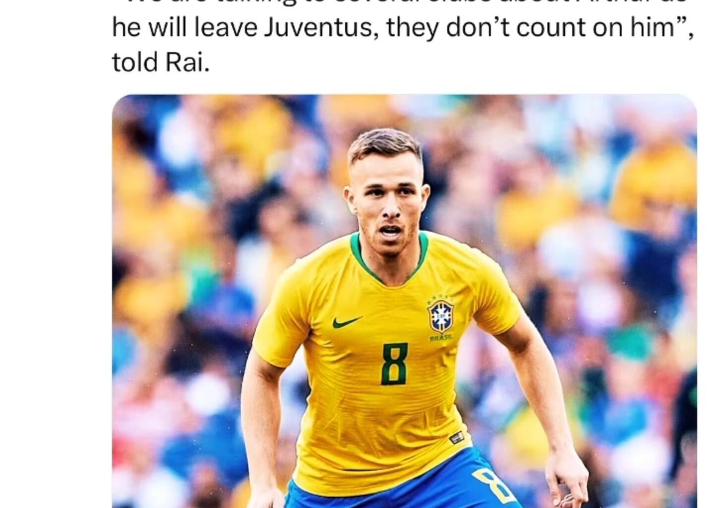 Arthur Melo is not part of Juventus squad