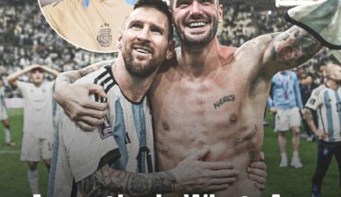 Lionel Messi has revealed that Argentina's WhatsApp group chat is called 'World Champions' and the admin is Leandro Paredes (via @infobae)