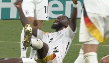 Antonio Rüdiger celebrating a succesful defensive play. Impossible to hate this guy! 😂