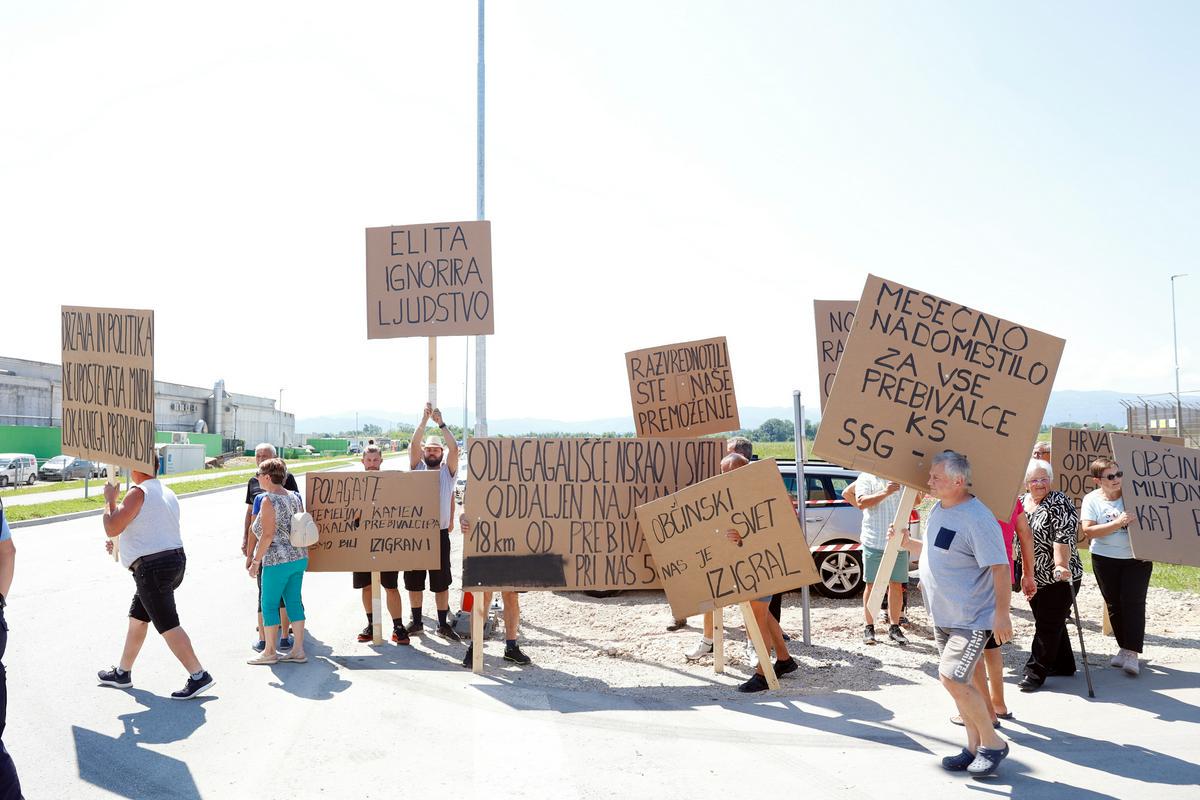Protest proti jedrskim odpadkom