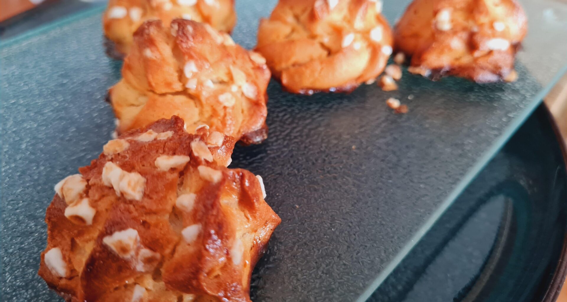 Chouquettes - french version of small cream puffs without cream but still addictive
