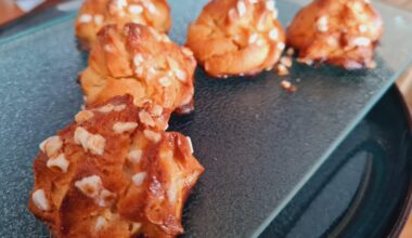 Chouquettes - french version of small cream puffs without cream but still addictive